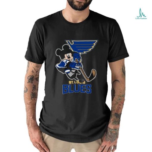 NHL St.Louis Blues Mickey Mouse Disney Hockey Tshirt