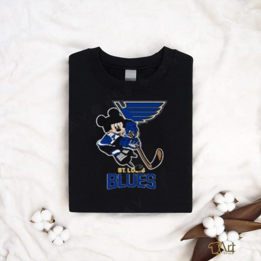 NHL St.Louis Blues Mickey Mouse Disney Hockey Tshirt