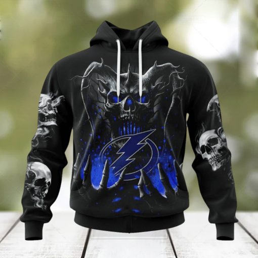 NHL Tampa Bay Lightning Special Skull Art Design Hoodie