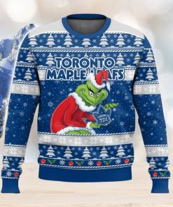 NHL Toronto Maple Leafs Grinch 3D Christmas Sweater Ugly Christmas Sweater Christmas Gift Ideas