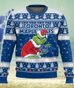 NHL Toronto Maple Leafs Grinch 3D Christmas Sweater Ugly Christmas Sweater Christmas Gift Ideas