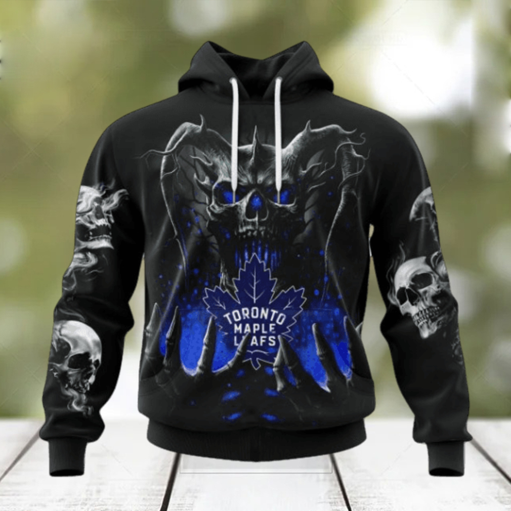 NHL Toronto Maple Leafs Special Skull Art Design Hoodie NHL Toronto Maple Leafs Special Skull Art Design Hoodie