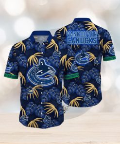 NHL Vancouver Canucks Hawaiian Shirt Tropical Motifs Summer Hawaiian Shirt