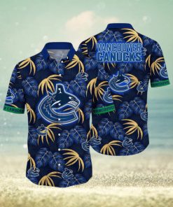 NHL Vancouver Canucks Hawaiian Shirt Tropical Motifs Summer Hawaiian Shirt