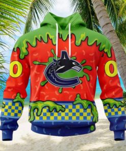 NHL Vancouver Canucks Special Nickelodeon Design Hoodie