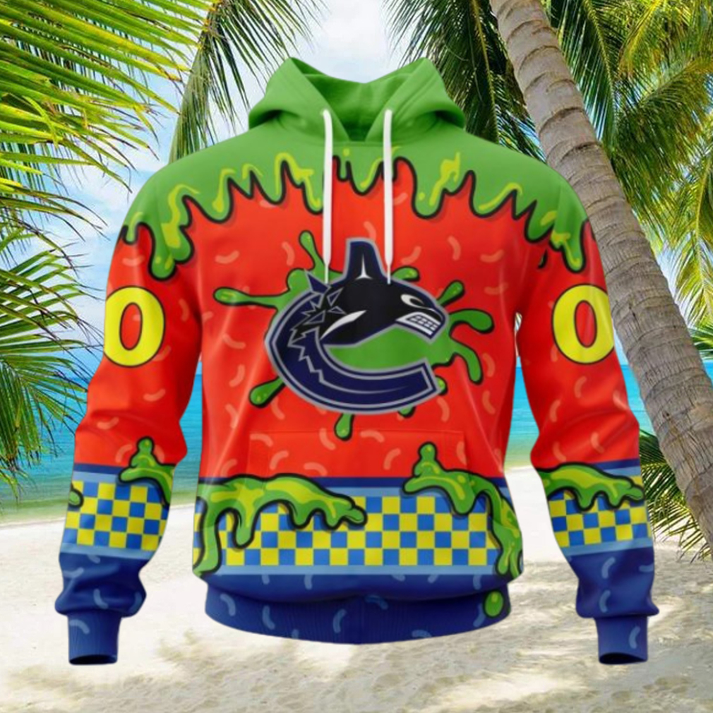NHL Vancouver Canucks Special Nickelodeon Design Hoodie NHL Vancouver Canucks Special Nickelodeon Design Hoodie