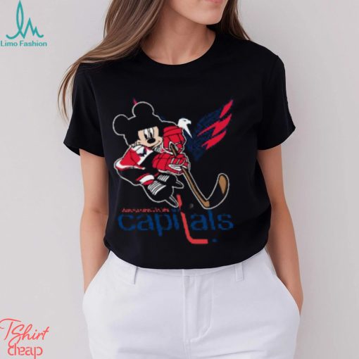 NHL Washington Capitals Mickey Mouse Disney Hockey T Shirt