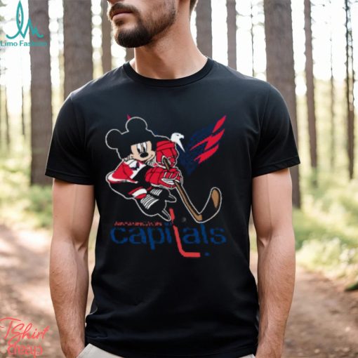 NHL Washington Capitals Mickey Mouse Disney Hockey T Shirt