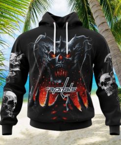NHL Washington Capitals Special Skull Art Design Hoodie