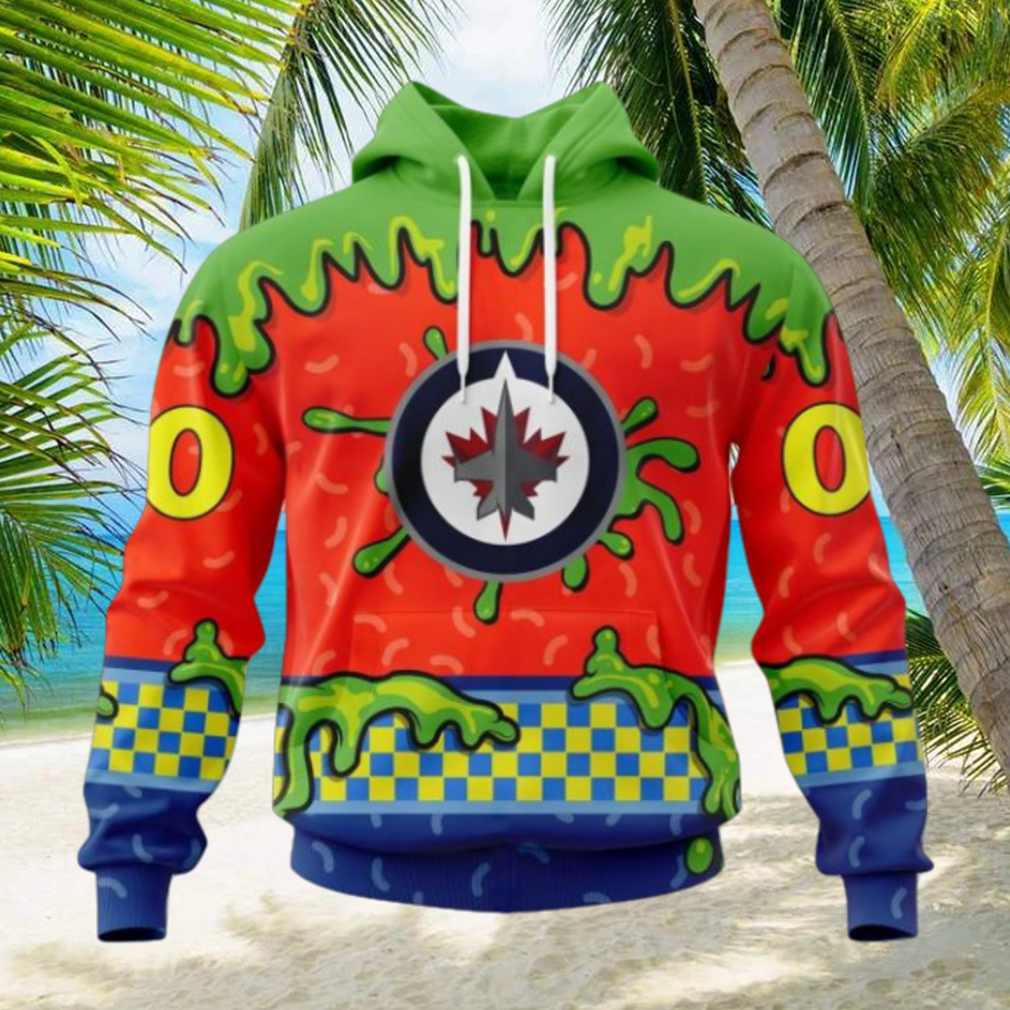NHL Winnipeg Jets Special Nickelodeon Design Hoodie NHL Winnipeg Jets Special Nickelodeon Design Hoodie