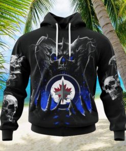 NHL Winnipeg Jets Special Skull Art Design Hoodie