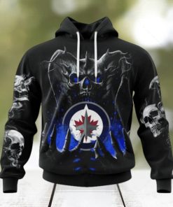 NHL Winnipeg Jets Special Skull Art Design Hoodie
