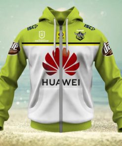 NRL Canberra Raiders Custom Name Number 2020 Away Jersey Zip Up Hoodie