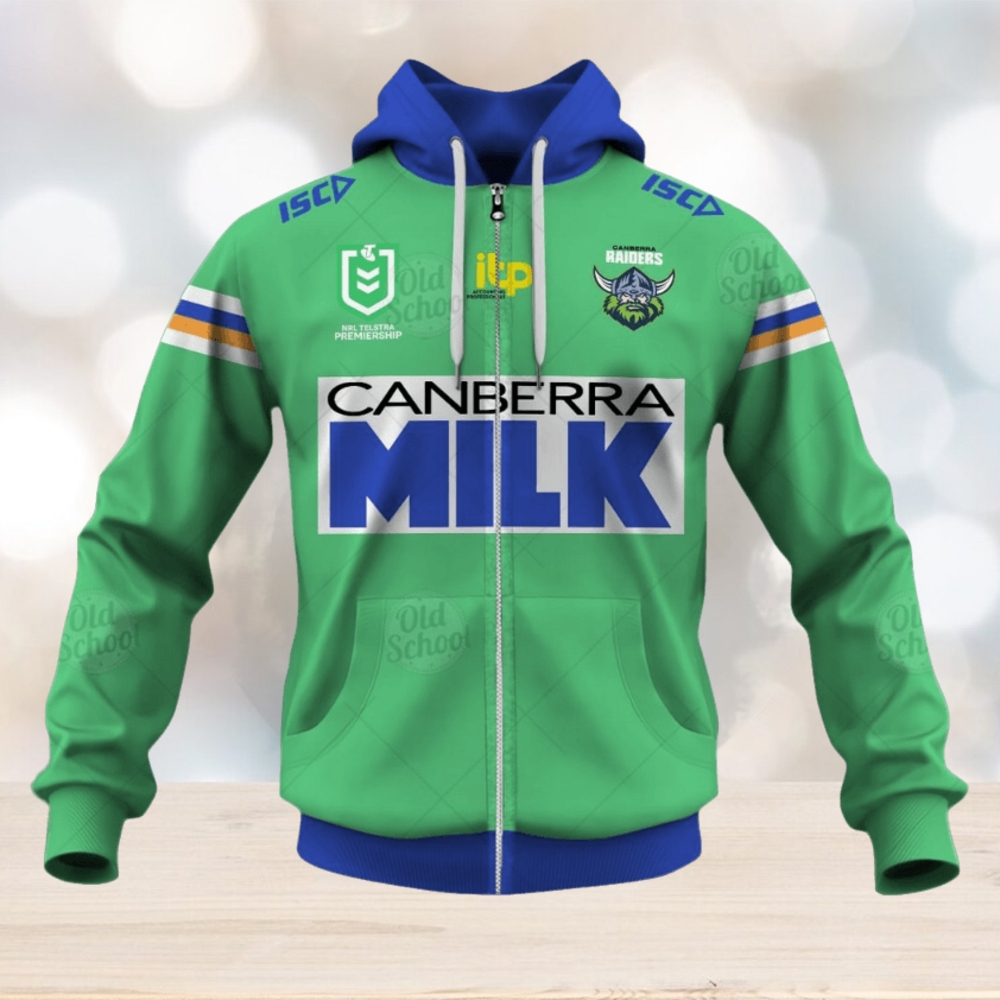 NRL Canberra Raiders Custom Name Number 2021 Heritage Zip Up Hoodie NRL Canberra Raiders Custom Name Number 2021 Heritage Zip Up Hoodie