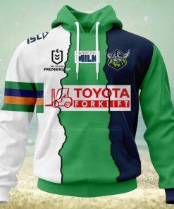 NRL Canberra Raiders Custom Name Number 2023 Mix Jersey Pullover Hoodie