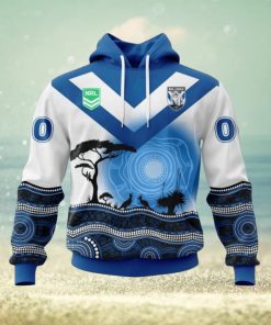 NRL Canterbury Bankstown Bulldogs Custom Name Number Nature Jersey Pullover Hoodie