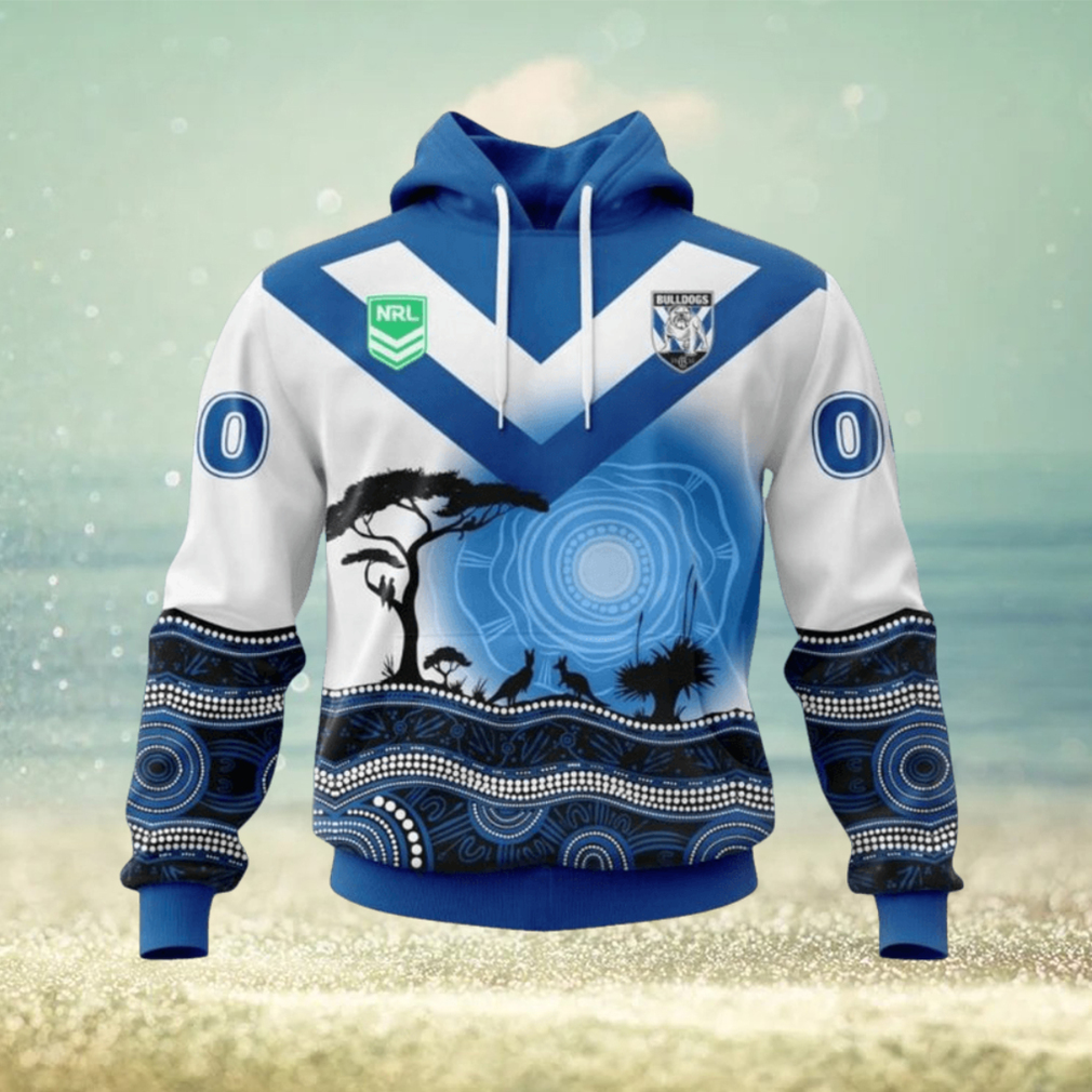 NRL Canterbury Bankstown Bulldogs Custom Name Number Nature Jersey Pullover Hoodie NRL Canterbury Bankstown Bulldogs Custom Name Number Nature Jersey Pullover Hoodie