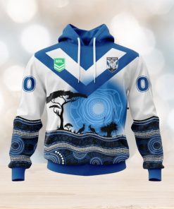 NRL Canterbury Bankstown Bulldogs Custom Name Number Nature Jersey Pullover Hoodie
