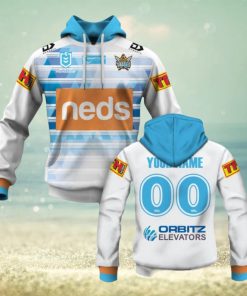 NRL Gold Coast Titans Custom Name Number 2020 Away Jersey Pullover Hoodie