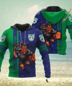 NRL New Zealand Warriors Custom Name Mascot Pullover Hoodie