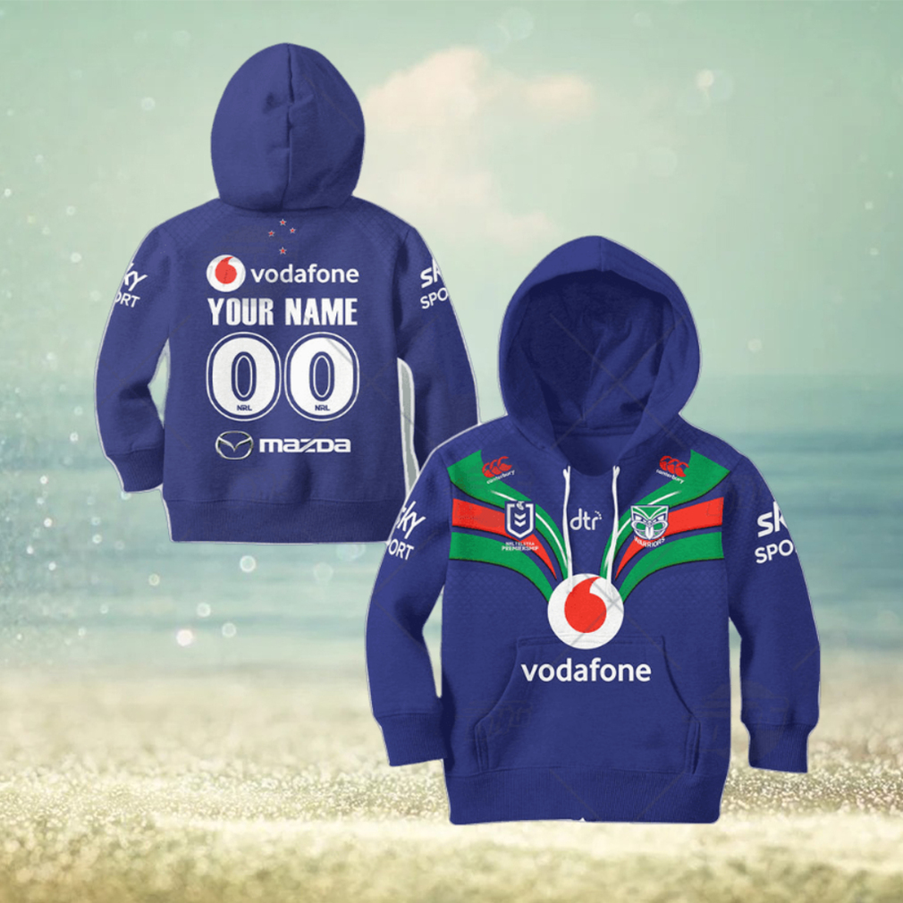 NRL New Zealand Warriors Custom Name Number 2021 Home Jersey Kids Pullover Hoodie NRL New Zealand Warriors Custom Name Number 2021 Home Jersey Kids Pullover Hoodie