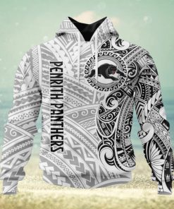 NRL Penrith Panthers Custom Name Indigenous Pullover Hoodie