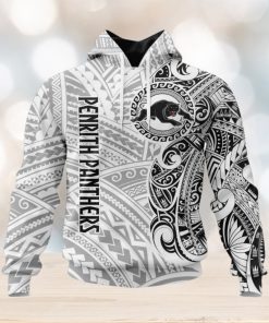 NRL Penrith Panthers Custom Name Indigenous Pullover Hoodie