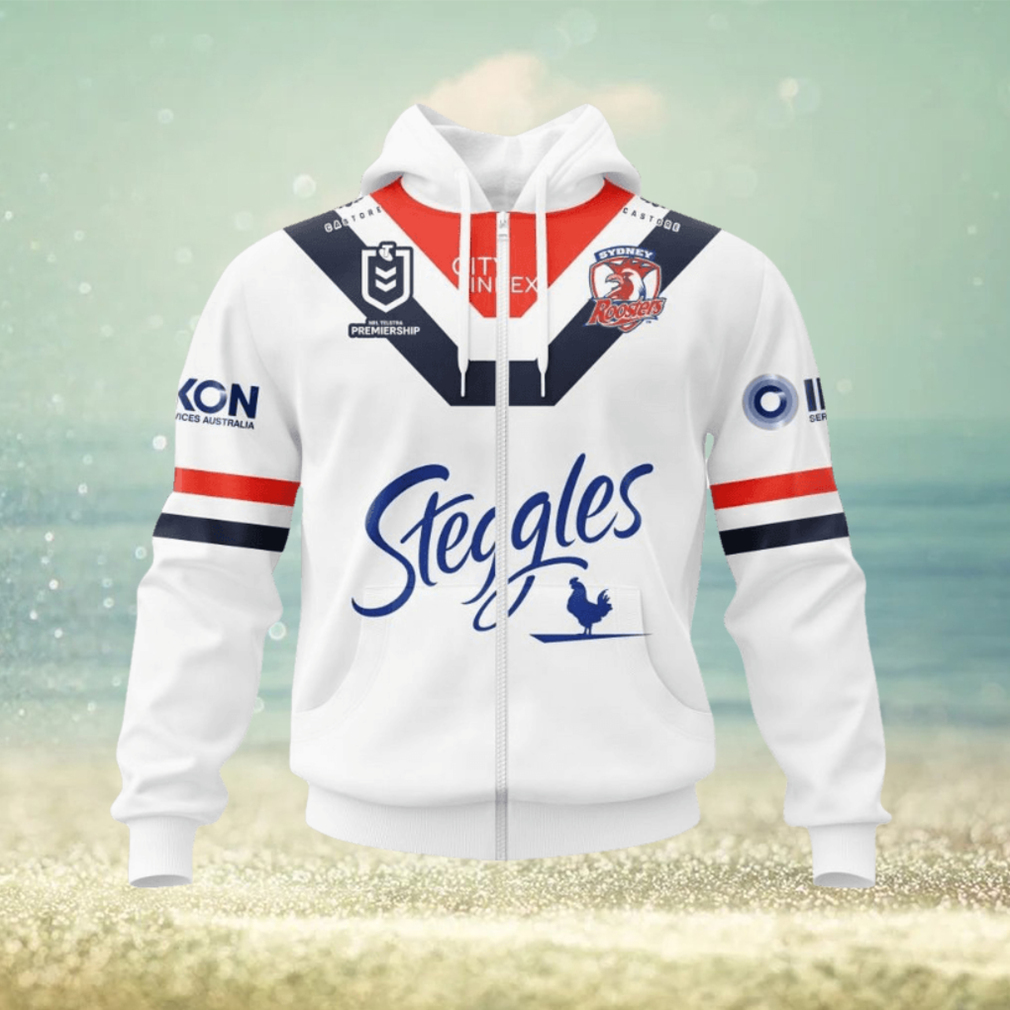 NRL Sydney Roosters Custom Name Number 2022 Heritage 20 Years Anniversary Jersey Zip Up Hoodie NRL Sydney Roosters Custom Name Number 2022 Heritage 20 Years Anniversary Jersey Zip Up Hoodie