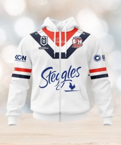 NRL Sydney Roosters Custom Name Number 2022 Heritage 20 Years Anniversary Jersey Zip Up Hoodie