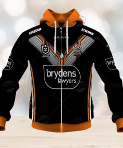 NRL Wests Tigers Custom Name Number 2022 Multicultural Jersey Zip Up Hoodie
