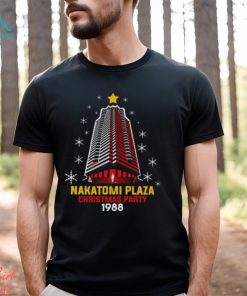 Nakatomi plaza christmas party 1988 christmas town tree png design shirt