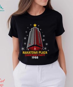Nakatomi plaza christmas party 1988 christmas town tree png design shirt