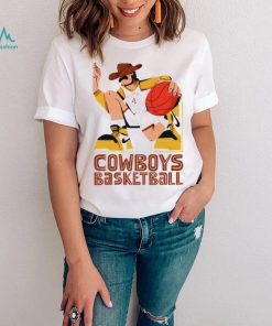 Nathan Walker Cowboys basketball player cartoon shirt