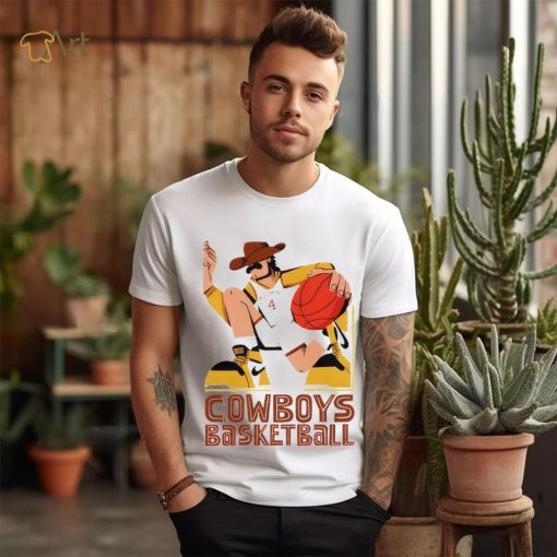 Nathan Walker Cowboys basketball player cartoon shirt
