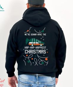 National Lampoon's Christmas Vacation Hap Hap Happiest Men's Crew Neck Fleece Pullover shirt