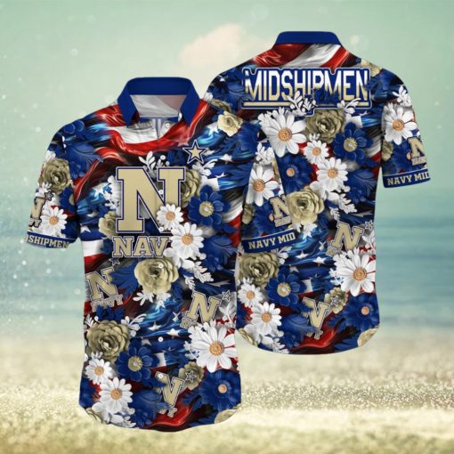 Navy Midshipmen NCAA3 Hawaii Shirt Independence Day