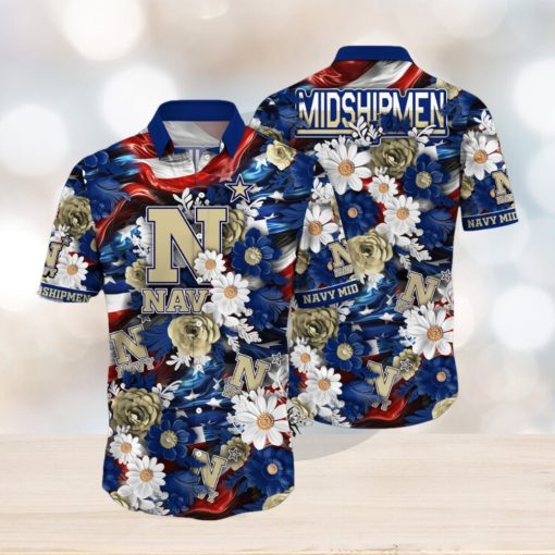 Navy Midshipmen NCAA3 Hawaii Shirt Independence Day