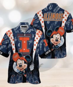 Ncaa Illinois Fighting Illini Mickey Mouse Trendy Hawaiian Shirt