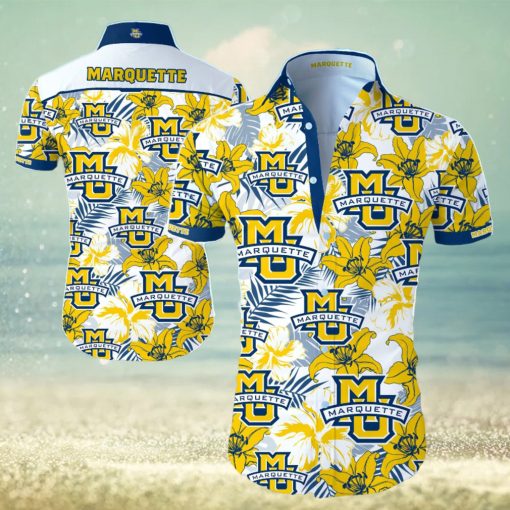 Ncaa Marquette Golden Eagles Special Style Trendy Hawaiian Shirt Aloha Shirt