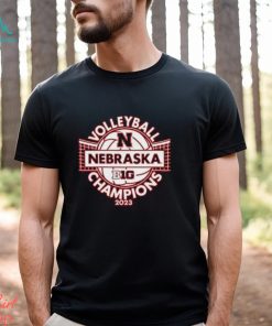 Nebraska Cornhuskers Blue 84 2023 Volleyball Champions T Shirt Small Red