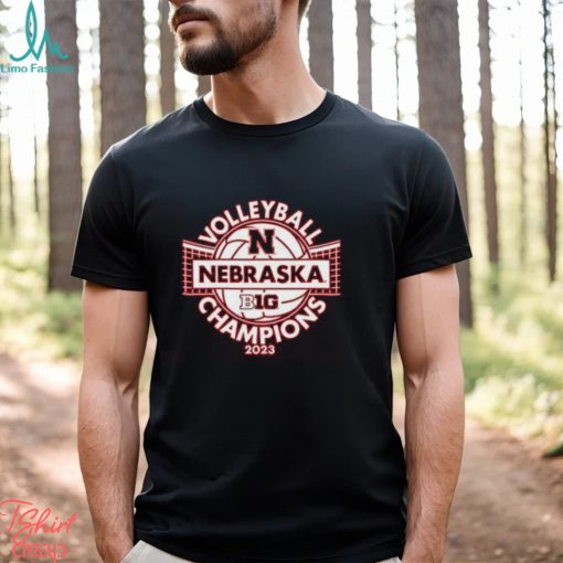 Nebraska Cornhuskers Blue 84 2023 Volleyball Champions T Shirt Small Red