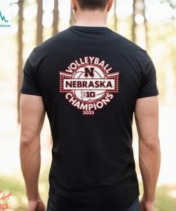 Nebraska Cornhuskers Blue 84 2023 Volleyball Champions T Shirt Small Red