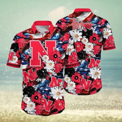 Nebraska Cornhuskers NCAA2 Hawaii Shirt Independence Day