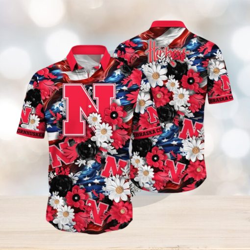 Nebraska Cornhuskers NCAA2 Hawaii Shirt Independence Day
