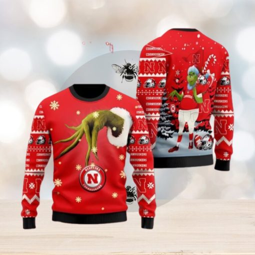 Nebraska Cornhuskers Team Grinch Ugly Christmas Sweater Cute Christmas Gift