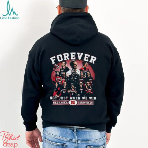 Nebraska Cornhuskers Volleyball Forever Fan Win Or Lose T Shirt