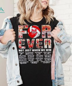Nebraska Huskers forever not just when we win signatures shirt