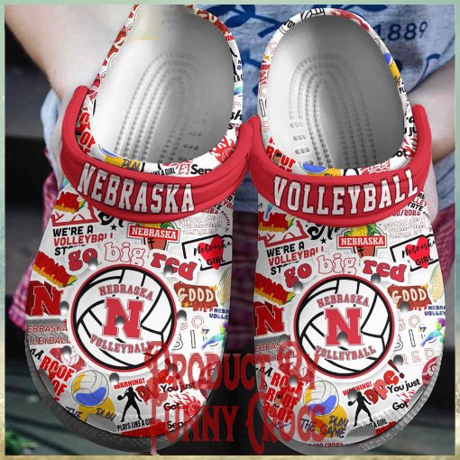 Nebraska Volleyball Crocs Shoes