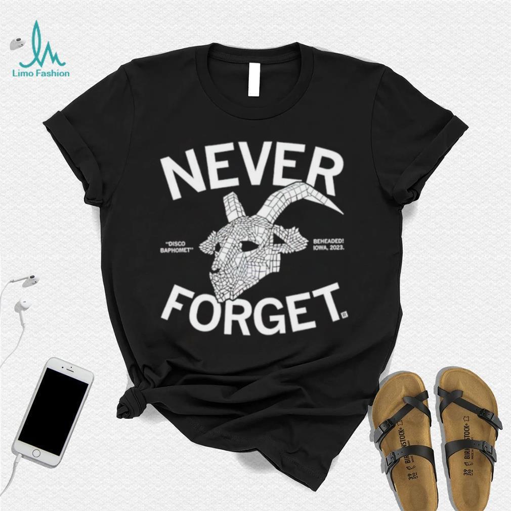 Never Forget Disco Baphomet shirt Never Forget Disco Baphomet shirt