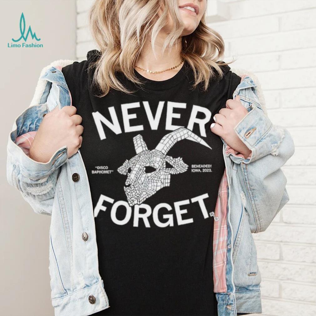 Never Forget Disco Baphomet shirt Never Forget Disco Baphomet shirt